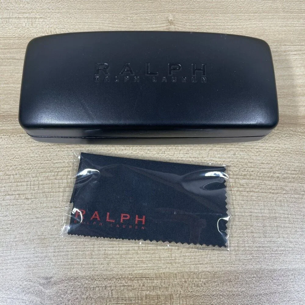 Ralph by Ralph Lauren Eyeglasses Sunglasses Hard Case Black and Cleaning Cloth
